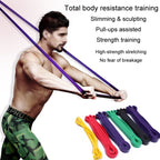 Resistance Band Latex Strength Training Resistance Ring Pull-Ups Assisted Ring Yoga Elastic Band, 2080x4.5x6.4mm Yellow, 2080x4.5x13mm Red, 2080x4.5x19mm Green, 2080x4.5x22mm Black, 2080x4.5x29mm Red, 2080x4.5x32mm Purple, 2080x4.5x45mm Green          ...