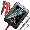 FOXSUR 6V/12V 1.5A Lawn Mower Motorcycle Lead Acid Battery SAE Plug Charger, US Plug, EU Plug