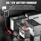 FOXSUR 6V/12V 1.5A Lawn Mower Motorcycle Lead Acid Battery SAE Plug Charger, US Plug, EU Plug