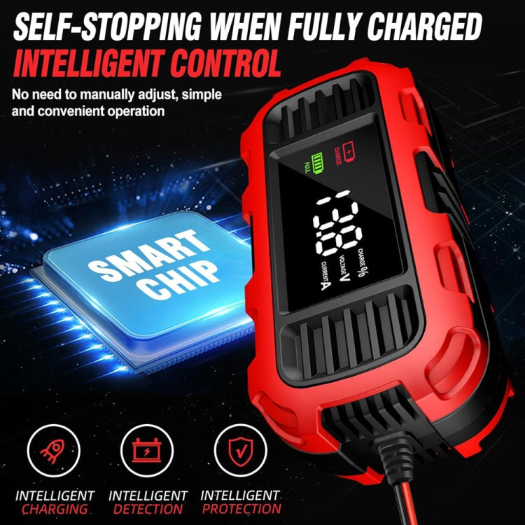 FOXSUR 2A 12V Motorcycle ATV Fully Automatic Trickle Battery Charger, US Plug, EU Plug