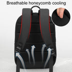 SKV B22016 Men Business Casual Double Shoulder Bag Outdoor Travel Laptop Backpack