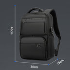 SKV B23889 Men Large Capacity Double-Shoulder Business Laptop Bag, B23889