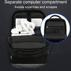 SKV B23889 Men Large Capacity Double-Shoulder Business Laptop Bag, B23889