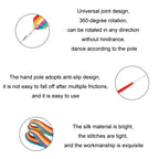 10pcs 4m Rhythmic Gymnastics Ribbons Dance Fitness Toys Sports Equipment, 7 Color, Colorful, Purple, Dazzling