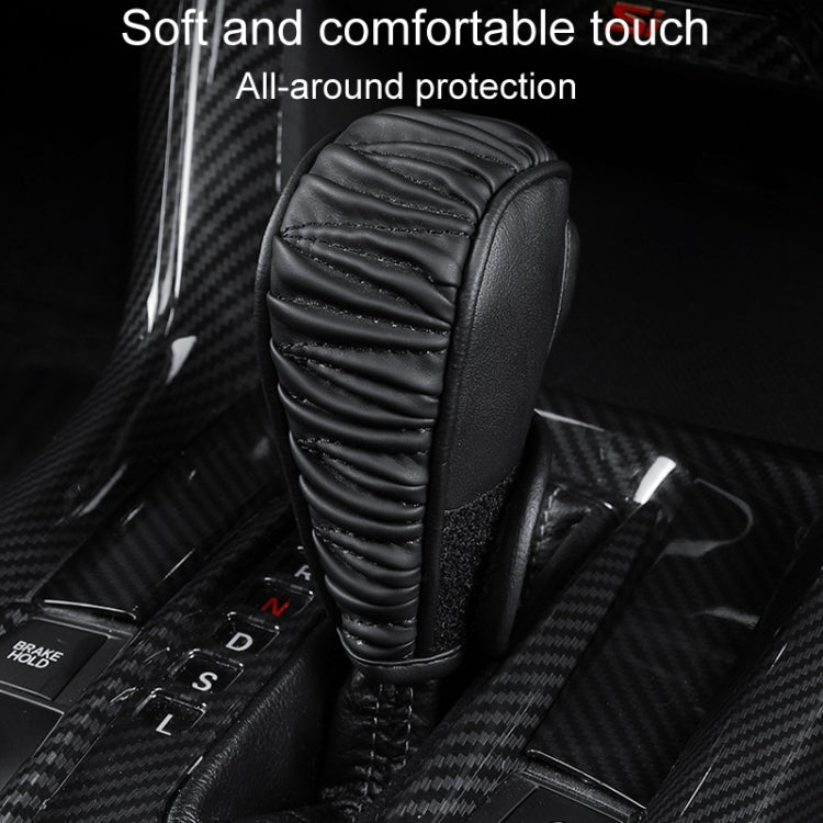 Car Universal Leather Gear Sleeve Breathable Gearshift Cover, T Type Black, T Type Red With Black Line, T Type Yellow, Manual Gear Black, Manual Gear Red With Black Line, Manual Gear Yellow, Automatic Gear Black, Automatic Gear Red With Black Line     ...