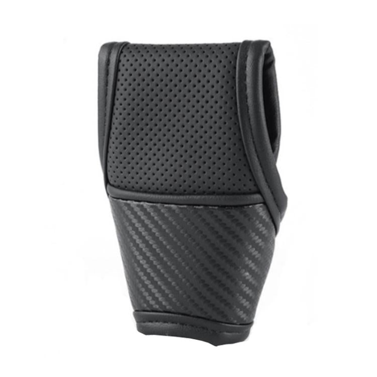 Car Automatic Universal Perforated Breathable Cowhide Side Opening Shift Cover, A-Black, A-Wine Red, A-Brown, B-Black, B-Wine Red, B-Brown
