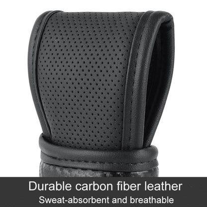 Car Automatic Universal Perforated Breathable Cowhide Side Opening Shift Cover, A-Black, A-Wine Red, A-Brown, B-Black, B-Wine Red, B-Brown