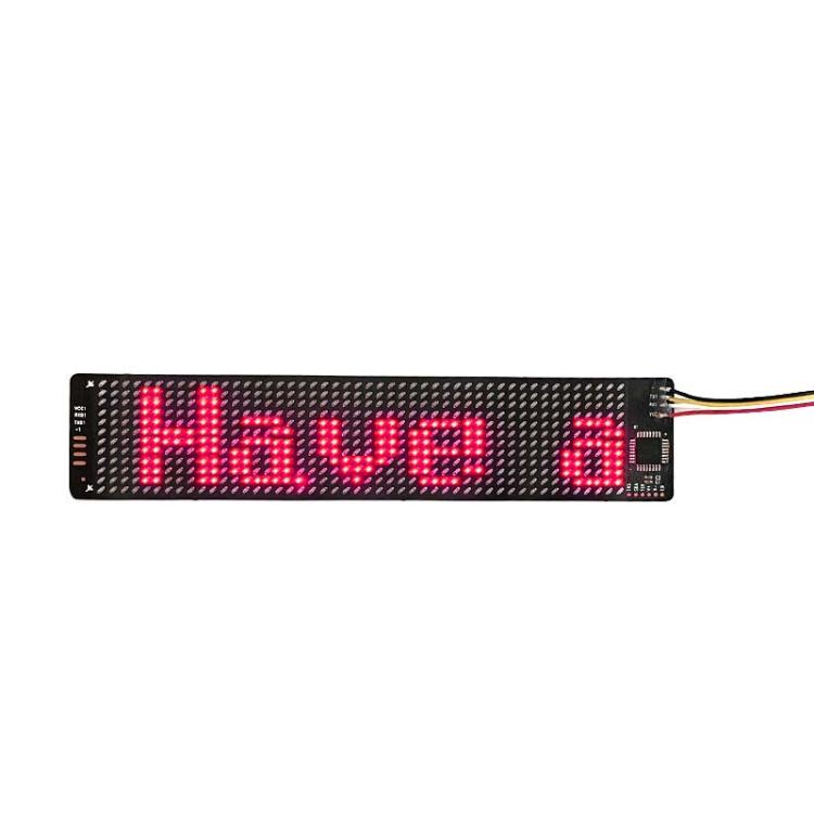 155 X 32mm Hat Backpack Vest Bluetooth LED Flexible Multi-Language Advertising Display Screen