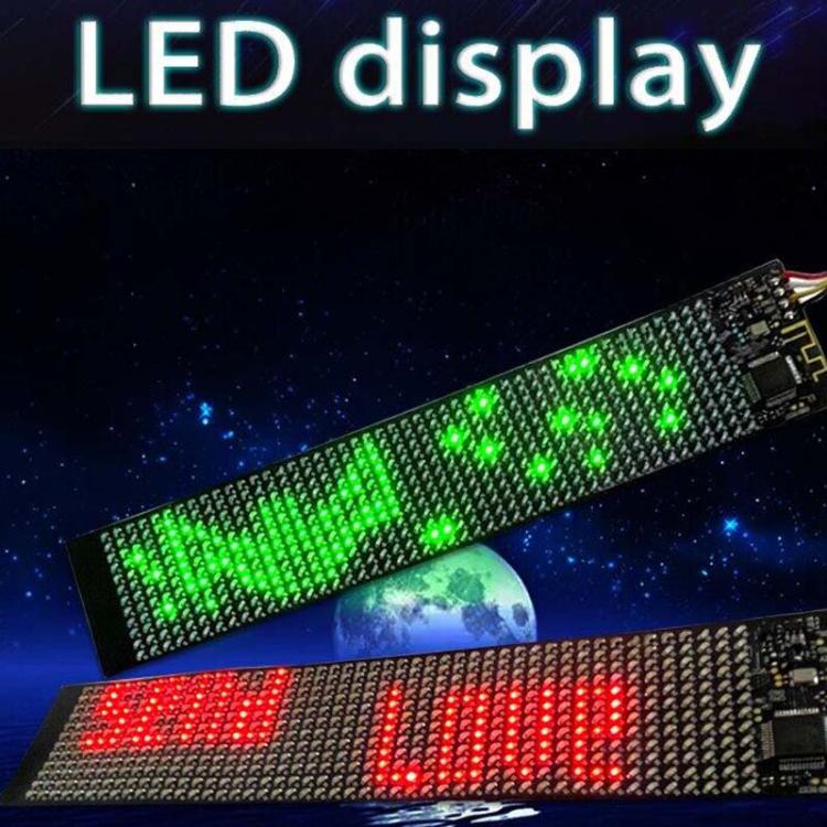 155 X 32mm Hat Backpack Vest Bluetooth LED Flexible Multi-Language Advertising Display Screen