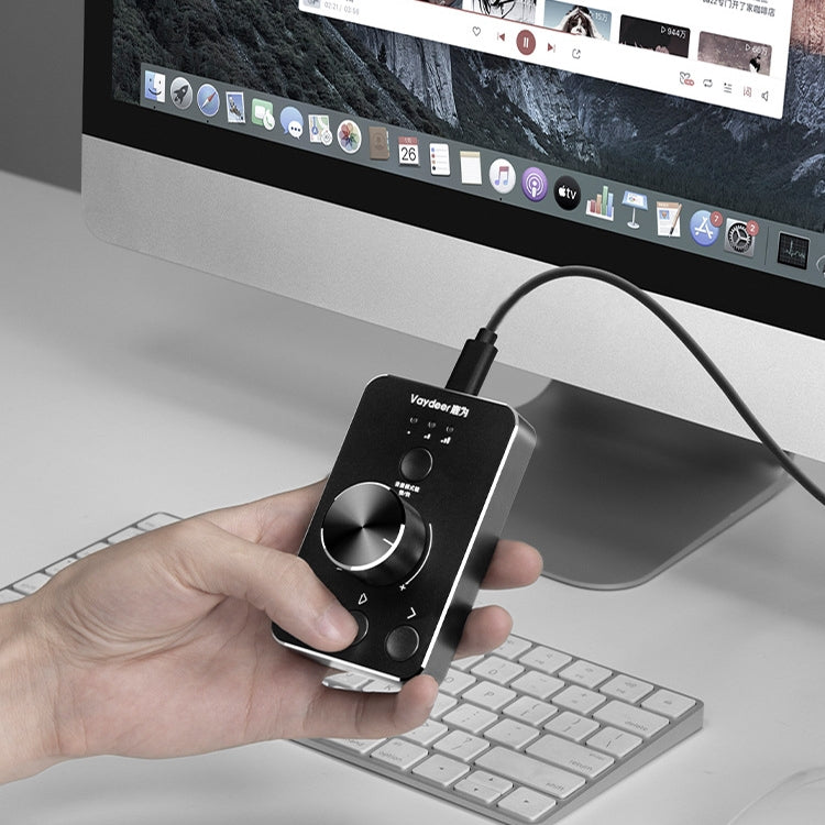 Vaydeer JP2011 USB Computer Volume Adjustment Controller Desktop Multimedia Rotary Button, JP2011
