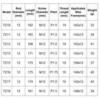 MTB Road Bicycle Frame Aluminium Bucket Axle Bar, GUB TZ10, GUB TZ11, GUB TZ12, GUB TZ13, GUB TZ15, GUB TZ16, GUB TZ17, GUB TZ18