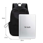 SKV B1530 Large Capacity Student School Bag Casual Double Shoulder Laptop Backpack