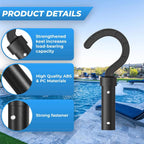 Pool Robot Cleaners Fixedly Connected Telescopic Pole Hook