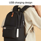 SKV B21071 Large Capacity Student School Bags Leisure Traveling Double Shoulder Laptop Backpack