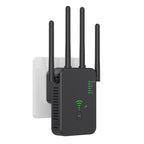 Urant U10 300Mbps 2.4G Wireless Repeater WiFi Signal Amplifier With 4 Antennas, US Plug Black, US Plug White, EU Plug Black, EU Plug White, UK Plug Black, UK Plug White