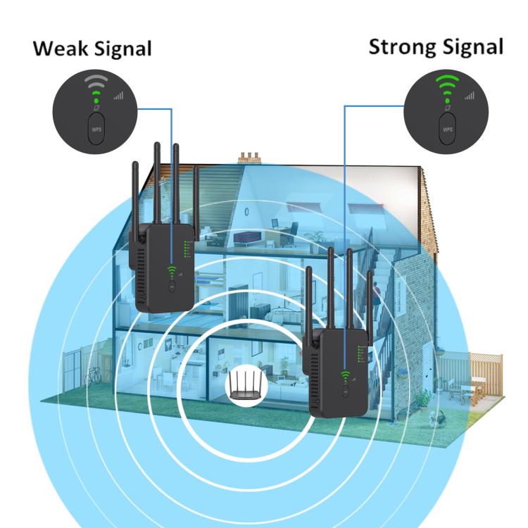 Urant U10 300Mbps 2.4G Wireless Repeater WiFi Signal Amplifier With 4 Antennas, US Plug Black, US Plug White, EU Plug Black, EU Plug White, UK Plug Black, UK Plug White