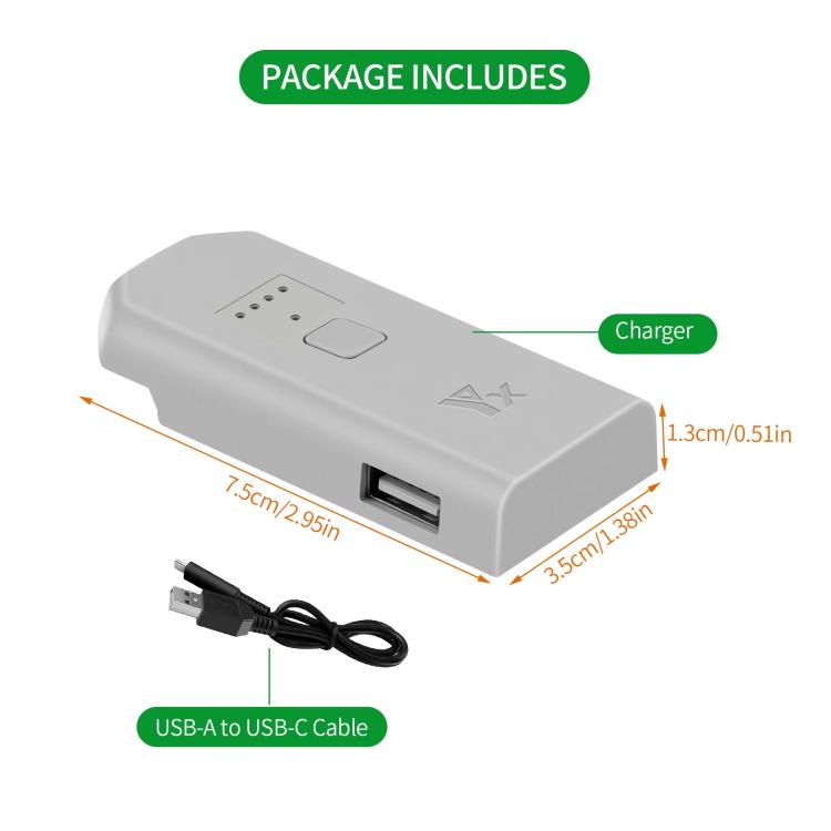 For DJI Neo Drone YX Battery Charger USB-C/Type-C Port Battery Manager, 1-Channel