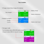 For DJI Mini 4 Pro / Mini 3 Pro / Mini 3 YX Color Screen Dual-way Charger Battery Manager, Without Plug, With 65W US Plug, With 65W EU Plug