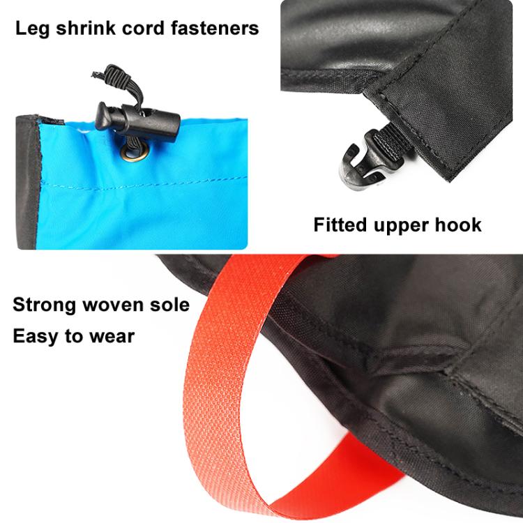 AOTU  AT8913 1pair Children Riding Skiing Waterproof Calf Protectors Outdoor Sandproof Shoes Covers, Blue L, Red L, Blue Cat L, Pink Cat L, Blue Cat M, Pink Cat M, Blue M, Red M, Yellow Printed With Fleece L, Blue Astronaut With Fleece L               ...