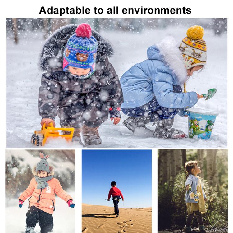 AOTU  AT8913 1pair Children Riding Skiing Waterproof Calf Protectors Outdoor Sandproof Shoes Covers, Blue L, Red L, Blue Cat L, Pink Cat L, Blue Cat M, Pink Cat M, Blue M, Red M, Yellow Printed With Fleece L, Blue Astronaut With Fleece L               ...