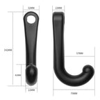 1pair Car Rear Seat Concealed Hook