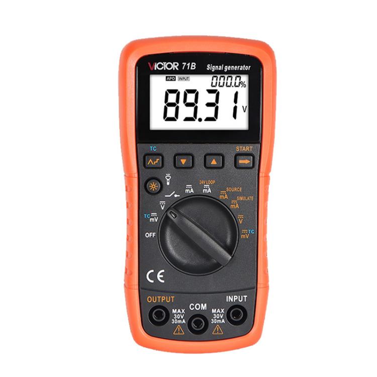 Victor Output Current Voltage Process Signal Source Multimeter, VC71A, VC71B, VC71C