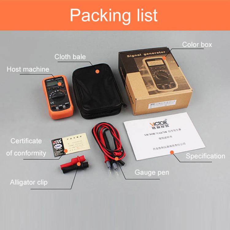 Victor Output Current Voltage Process Signal Source Multimeter, VC71A, VC71B, VC71C