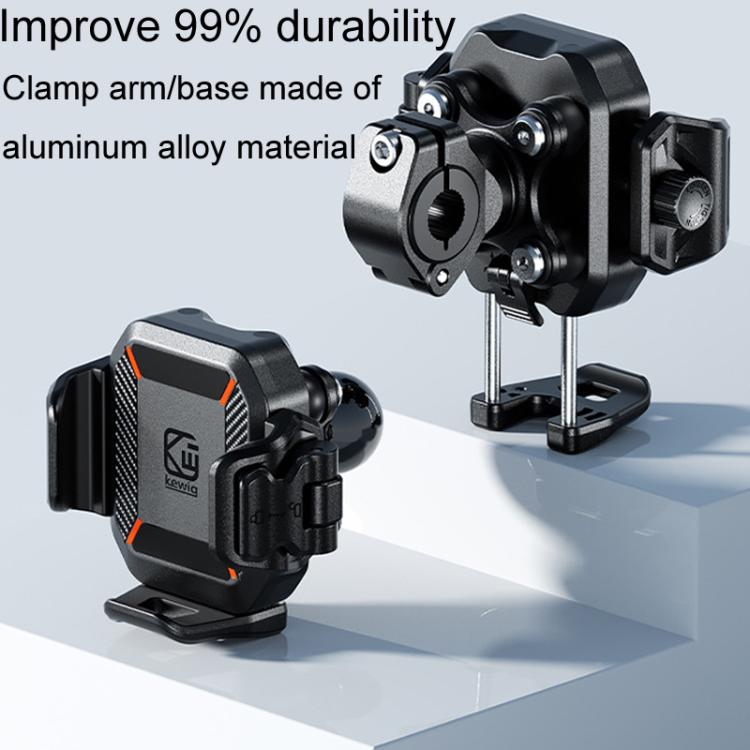Kewig M33-C1 Outdoor Motorcycle Bike Riding Anti-Theft Shock Absorbing Cell Phone Holder, M33-C1