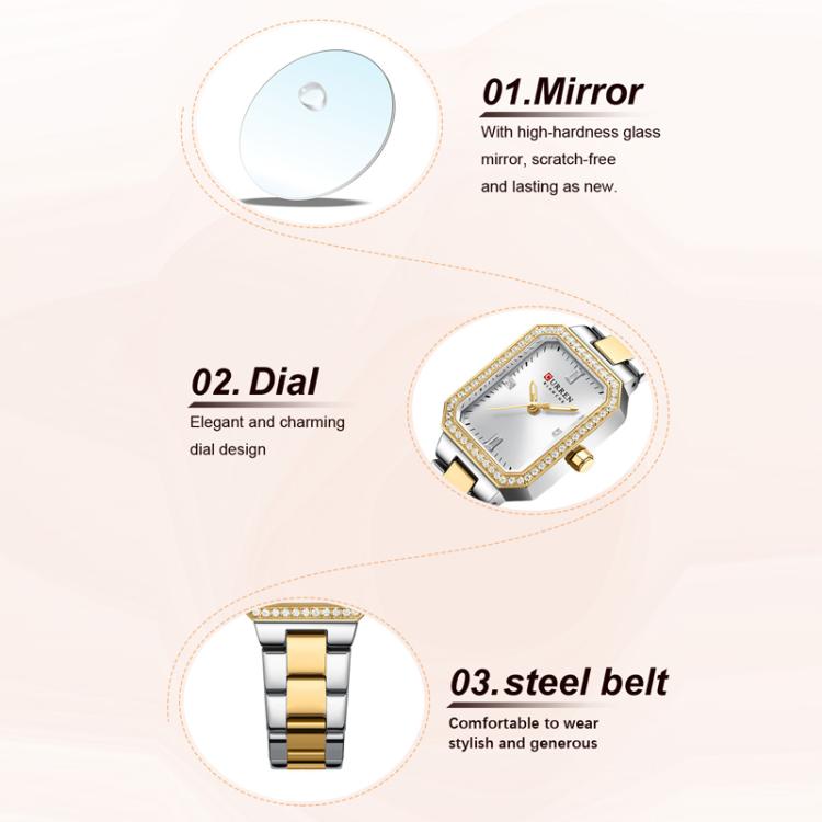 Curren Women Casual Steel Strap Watch