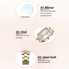 Curren Women Casual Steel Strap Watch