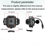 Kewig M33-A5 Outdoor Riding Shock Absorbing Anti-Theft 15W QI Wireless Charger Cell Phone Mounting Bracket, M33-A5