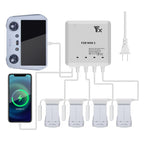 For DJI Mini 4 Pro / Mini 3 Pro / Mini 3 Drone YX 4-way Charger Battery Butler, US Plug, EU Plug, UK Plug, AU Plug