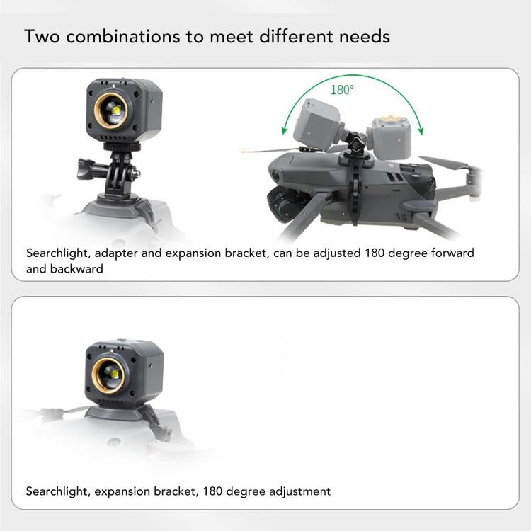 YX Drone Night Flight Searchlight  for DJI Air 3S / Air 3 / Air 2 / Air 2S / Mavic 2 / Mavic 3 / Mavic Pro, for DJI Air 3S / Air 3