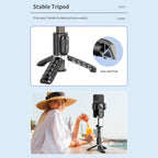 TokQi Q18 Desktop Wireless Remote Control Handheld Gimbal Stabilizer Fill Light Selfie Stick Tripod