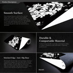 Ink Painting Cherry Blossom Rubber Non-Slip Mouse Pad Desk Mat, 300x600x2mm, 300x700x2mm, 300x800x2mm, 400x900x2mm