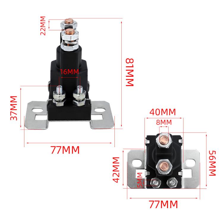 12V DC High Current Quick Start Relay For Cars And Yachts, With 30A Fuse Tube, With 60A Fuse Tube, With 100A Fuse Tube