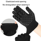 USB Heating Electric Warm Gloves Students Internet Writing Game Thickened Full Finger Knitted Heated Gloves, Uniform
