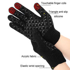 USB Heating Electric Warm Gloves Students Internet Writing Game Thickened Full Finger Knitted Heated Gloves, Uniform