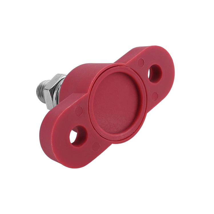 12V RV Yacht M10 Single Pole Battery Terminal, Red, Black, Red Black Pair