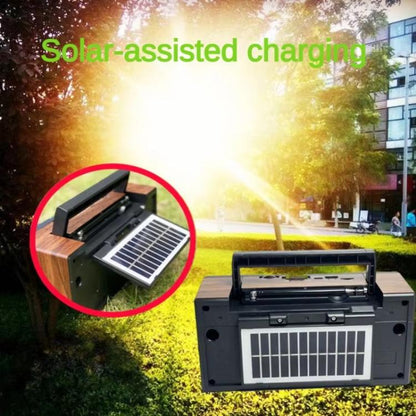 COLON RX-65SD Solar Charging Stereo FM Radio Wireless Bluetooth Speaker