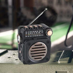 PuXing M8BT Mini Multi-band FM / AM / SW Radio with LED Flashlight