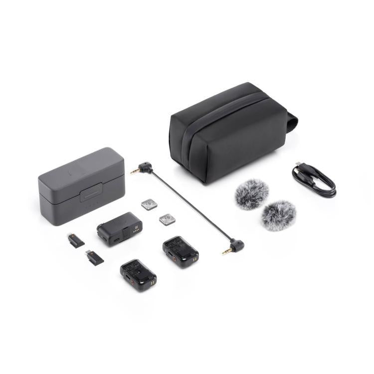 Original 2 TX + 1 RX + Charging Case For DJI Mic 2, 2 TX + 1 RX + Charging Case