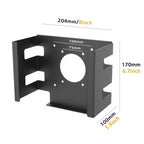 For Mac Studio Under Desk Metal Bracket Cooling Storage Wall Mount Stand