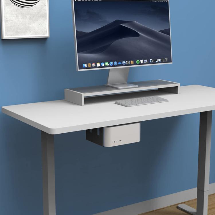 For Mac Studio Under Desk Metal Bracket Cooling Storage Wall Mount Stand