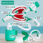Children Pretend Play Simulation Dentist Role-Play Toys, Basic Pink, Basic Green, Upgrade Pink, Upgrade Green, Deluxe Pink, Deluxe Green