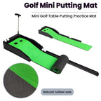 24x5 Inch Golf Putting Mat Set Mini Golf Tabletop Trainer