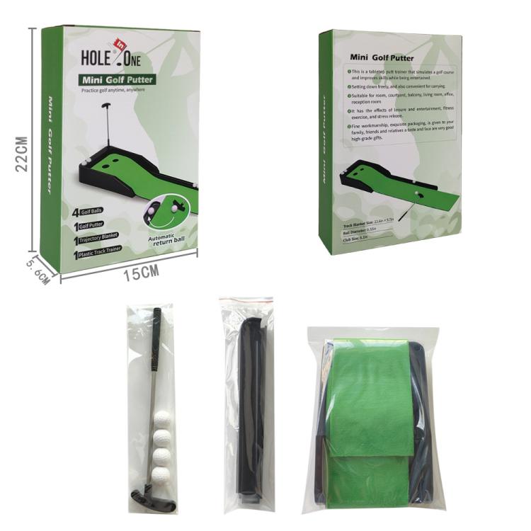 24x5 Inch Golf Putting Mat Set Mini Golf Tabletop Trainer