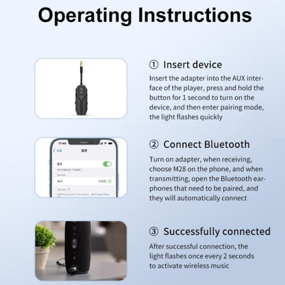 2 In 1 Aux Car Bluetooth 5.4 Audio Receiver Transmitter, M126