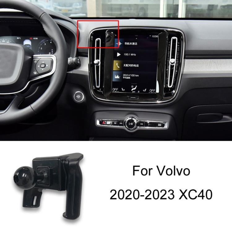 For Volvo Left Driving Car-Mounted Special Mobile Phone Navigation Bracket Base, 09-17 XC60, 15-23 XC90, 16-23 S90 With Glue/V90, 16-23 S90 Buckle/V90, 18-23 XC60, 20-23 S60/V60, 20-23 XC40