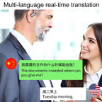 M75 On-Ear AI Intelligent Translation Language Conference Recording Wireless Digital Display Bluetooth Earphone